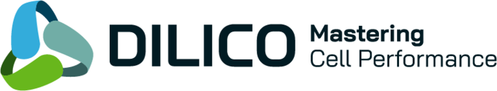 DILICO logo with abstract shapes and the tagline "Mastering Cell Performance" on a white background. DiLiCo engineering GmbH