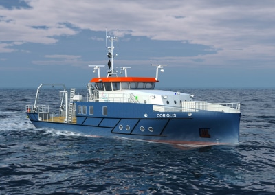 Zero-emission power system for a river and coastal vessel